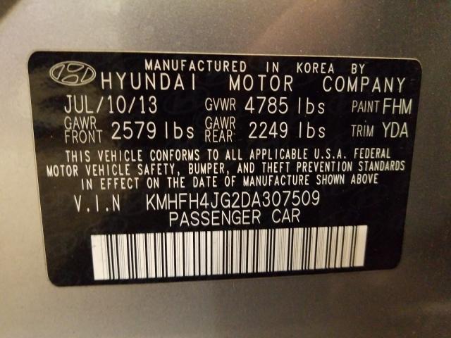 2013 HYUNDAI AZERA GLS KMHFH4JG2DA307509