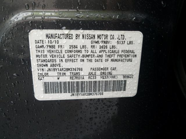2011 INFINITI M37 X JN1BY1AR2BM376766