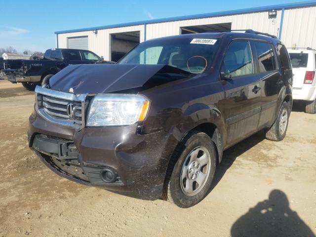2012 HONDA PILOT LX 5FNYF4H27CB064377