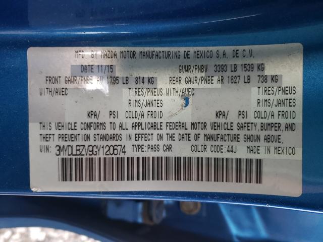 2016 TOYOTA SCION 3MYDLBZV9GY120674