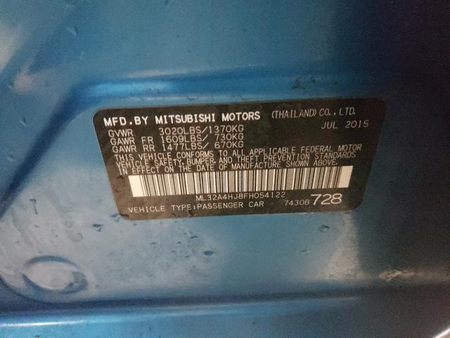 2015 MITSUBISHI MIRAGE ES ML32A4HJ8FH054122