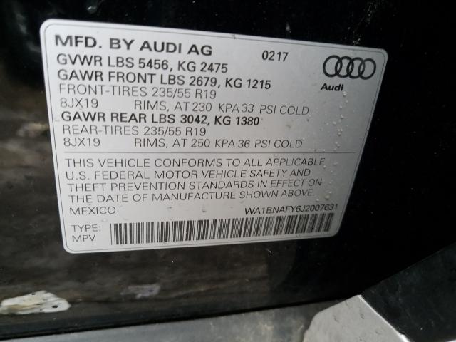 2018 AUDI Q5 PREMIUM WA1BNAFY6J2007631