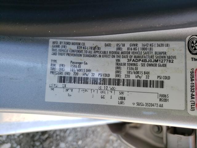 2018 FORD 150 SUP CL 3FADP4BJ0JM127782