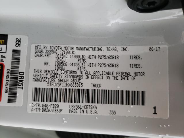 2017 TOYOTA TUNDRA DOU 5TFUY5F11HX663815