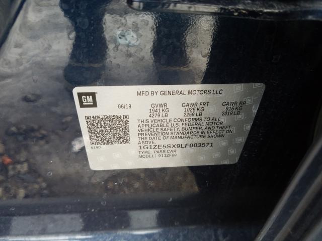 2020 CHEVROLET MALIBU PRE 1G1ZE5SX9LF003571