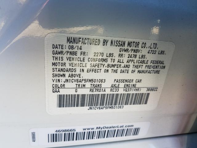 2015 INFINITI Q40 JN1CV6AP5FM501063