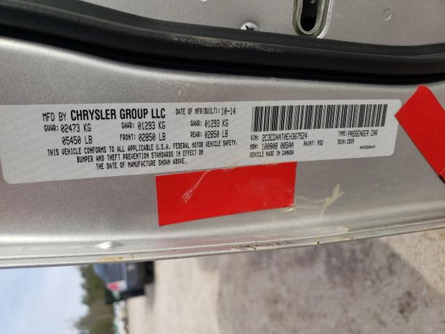 2014 DODGE CHARGER PO 2C3CDXAT0EH367524