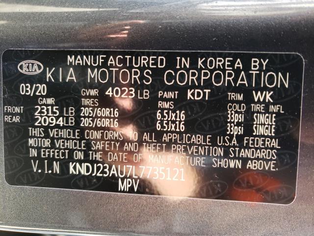 2020 KIA SOUL LX KNDJ23AU7L7735121