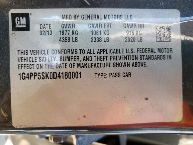 2013 BUICK VERANO 1G4PP5SK0D4180001