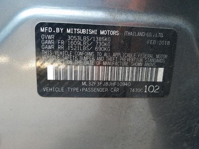 2018 MITSUBISHI MIRAGE G4 ML32F3FJ8JHF10940