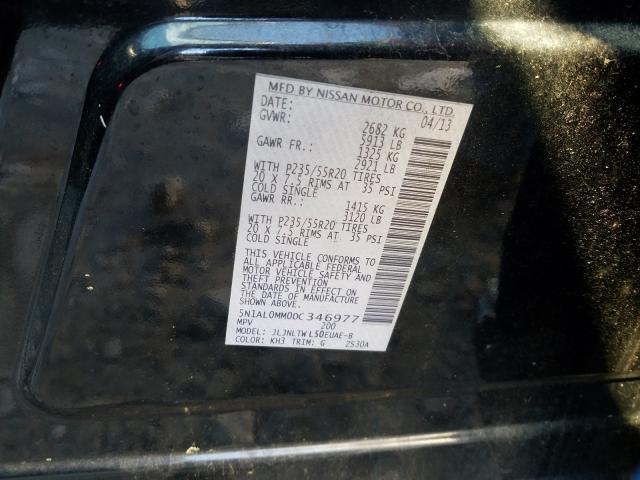 2013 INFINITI JX35 5N1AL0MM0DC346977