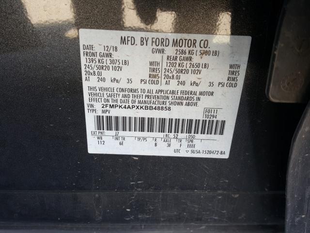 2019 FORD EDGE ST 2FMPK4APXKBB48858