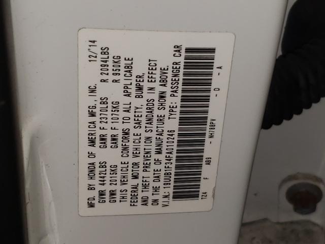 2015 ACURA TLX 19UUB1F34FA010246