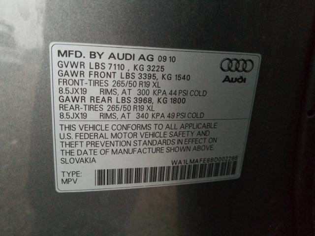 2011 AUDI Q7 PREMIUM - WA1LMAFE8BD002286