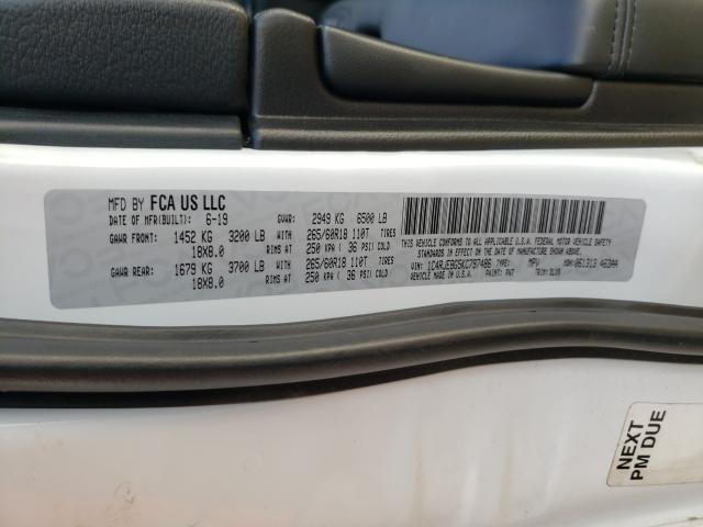 2019 JEEP GRAND CHER - 1C4RJEBG5KC797486