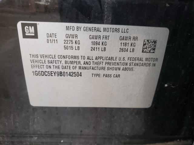 2011 CADILLAC CTS 1G6DC5EY9B0142504