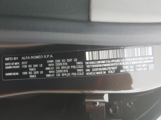 2018 ALFA ROMEO STELVIO ZASFAKAN0J7B78827