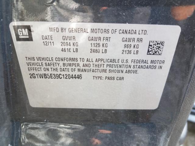 2012 CHEVROLET IMPALA LT 2G1WB5E39C1204446