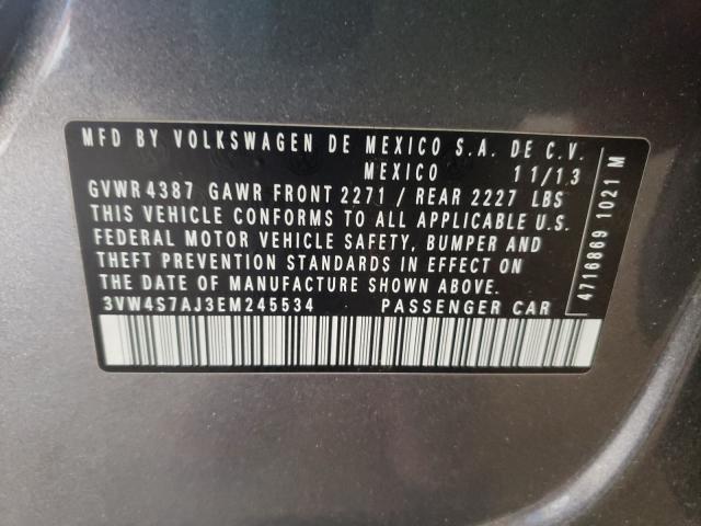 2014 VOLKSWAGEN JETTA GLI 3VW4S7AJ3EM245534