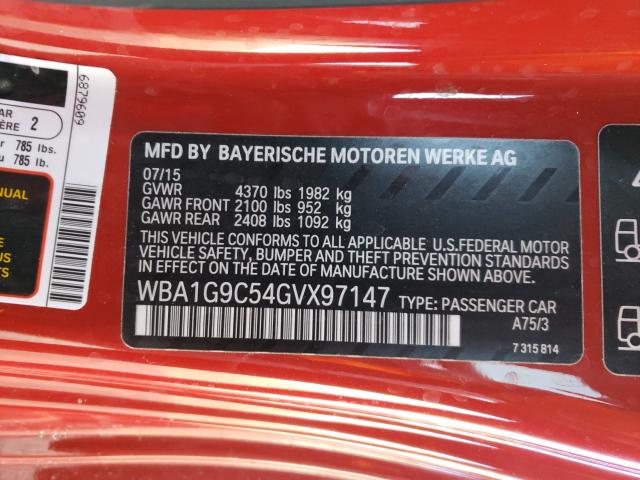 2016 BMW 228 XI SUL WBA1G9C54GVX97147