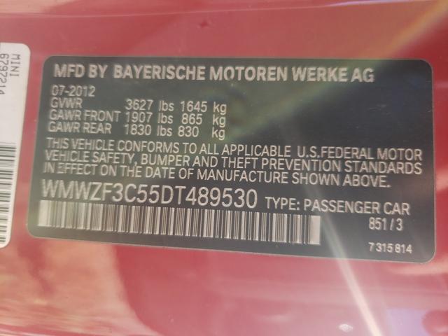 2013 MINI COOPER CLU WMWZF3C55DT489530