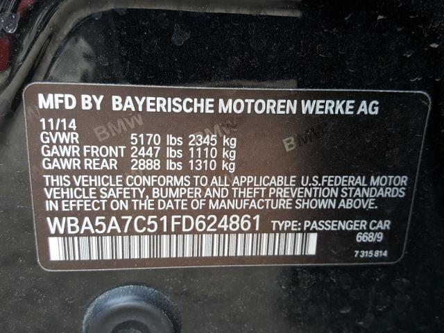 2015 BMW 528 XI WBA5A7C51FD624861