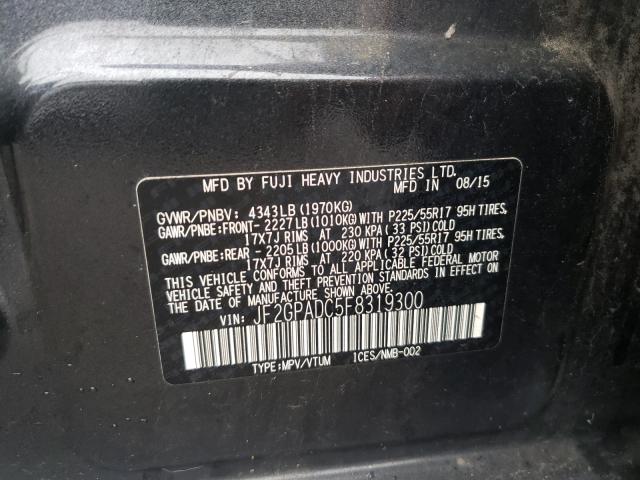 2015 SUBARU XV CROSSTR JF2GPADC5F8319300
