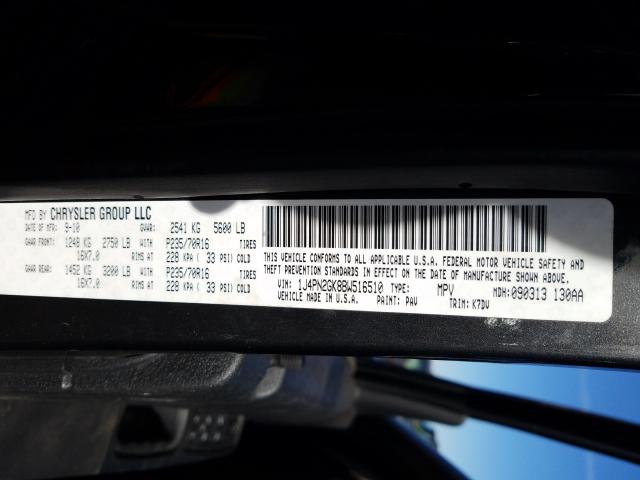 2011 JEEP LIBERTY SP 1J4PN2GK8BW516510
