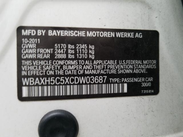 2012 BMW 528XI WBAXH5C5XCDW03687