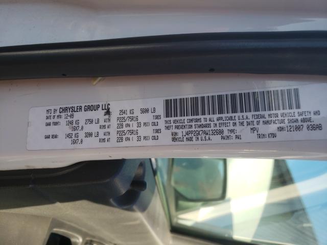 2010 JEEP LIBERTY SP 1J4PP2GK7AW132680