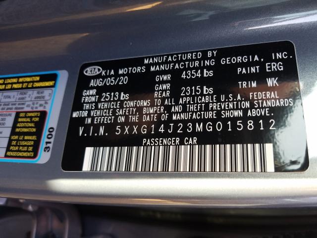 2021 KIA K5 LXS 5XXG14J23MG015812