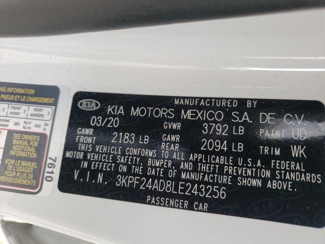2020 KIA FORTE 3KPF24AD8LE243256