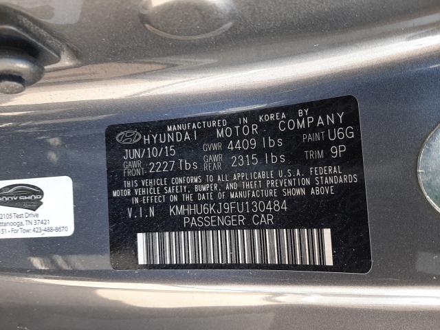 2015 HYUNDAI GENESIS CO KMHHU6KJ9FU130484
