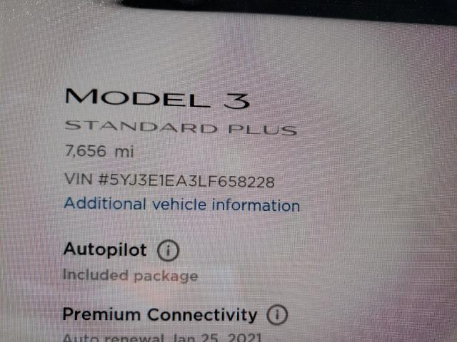 2020 TESLA MODEL 3 5YJ3E1EA3LF658228