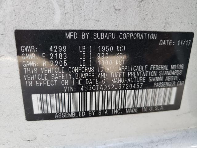 2018 SUBARU IMPREZA PR 4S3GTAD62J3720457