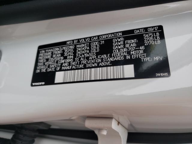 2018 VOLVO XC60 T6 MO YV4A22RK3J1023182