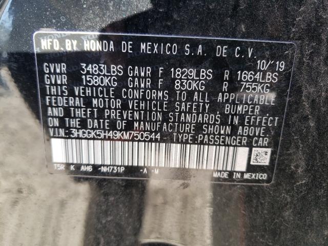 2019 HONDA FIT LX 3HGGK5H49KM750544