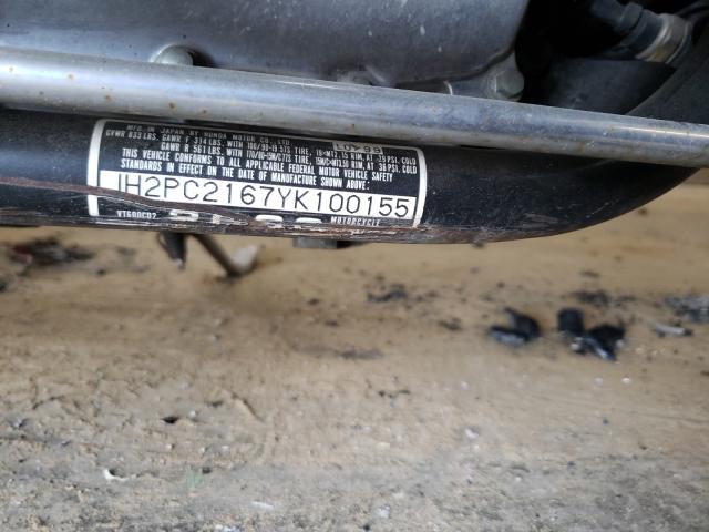 2000 HONDA VT600 CD2 JH2PC2167YK100155