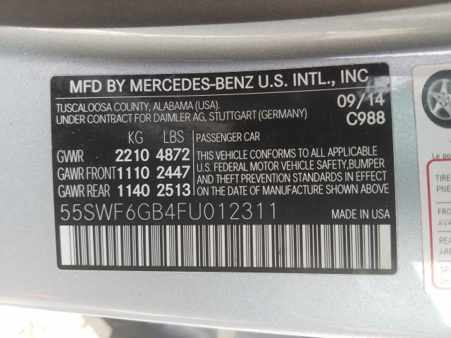 2015 MERCEDES-BENZ C 400 4MAT 55SWF6GB4FU012311