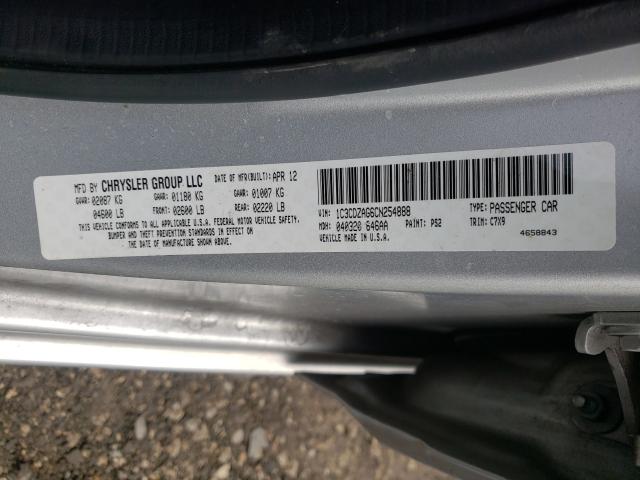 2012 DODGE AVENGER SE 1C3CDZAG6CN254888
