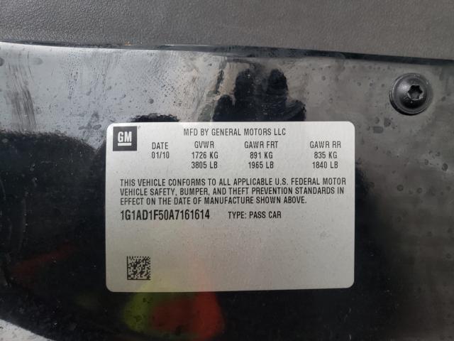 2010 CHEVROLET COBALT 1LT 1G1AD1F50A7161614