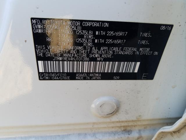 2017 TOYOTA RAV4 XLE - JTMWFREV4HJ101386