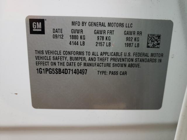 2013 CHEVROLET CRUZE LTZ 1G1PG5SB4D7140497