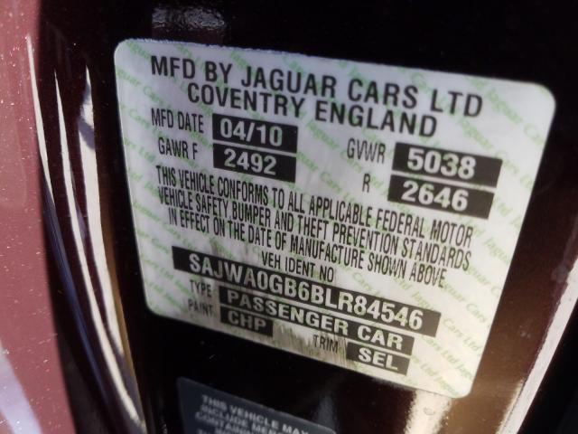 2011 JAGUAR XF PREMIUM SAJWA0GB6BLR84546