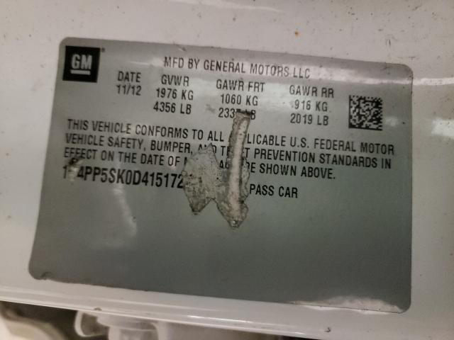 2013 BUICK VERANO 1G4PP5SK0D4151727