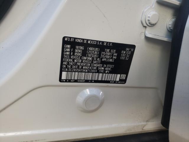 2019 HONDA HR-V EXL 3CZRU5H79KM712804