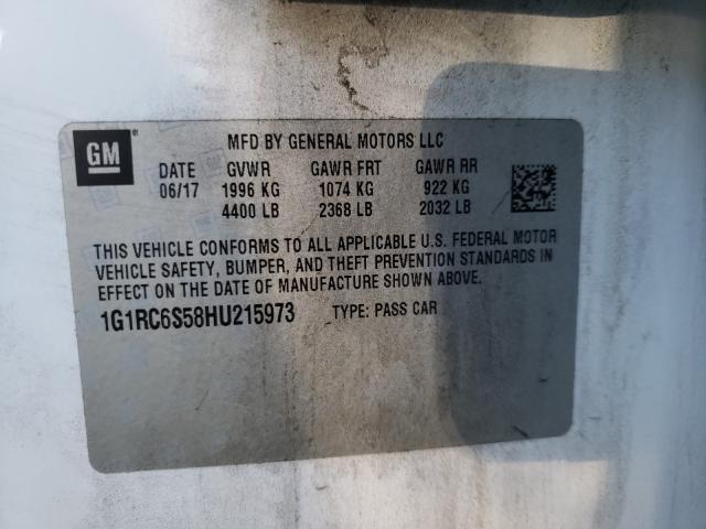 2017 CHEVROLET VOLT LT 1G1RC6S58HU215973