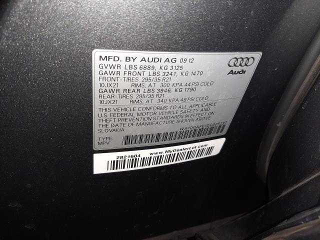 2013 AUDI Q7 PRESTIG WA1DGAFE1DD005237