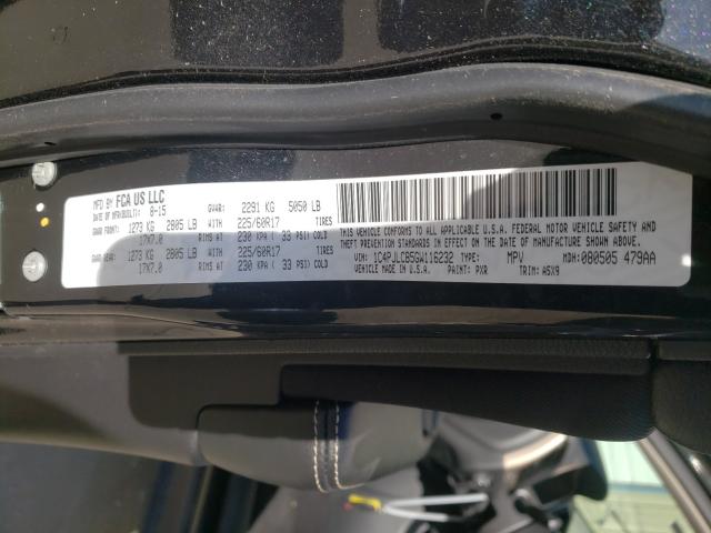 2016 JEEP CHEROKEE 1C4PJLCB5GW116232