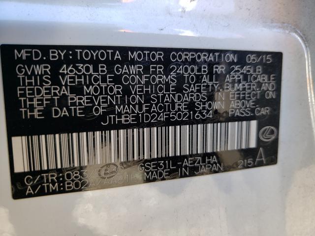 2015 LEXUS IS 350 JTHBE1D24F5021634